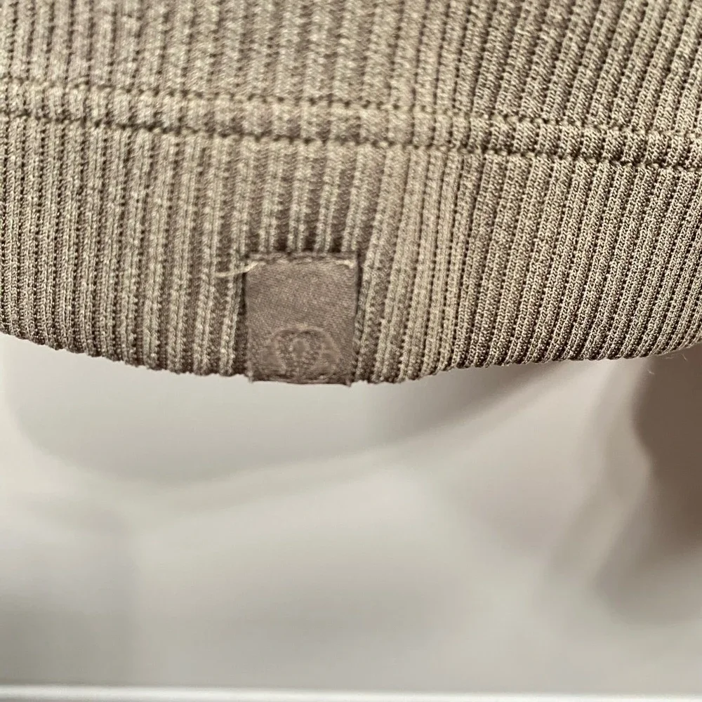 Lululemon Womens Ribbed Softstreme Long Sleeve Romper 4 Green Athleisure Comfy - Picture 6 of 13